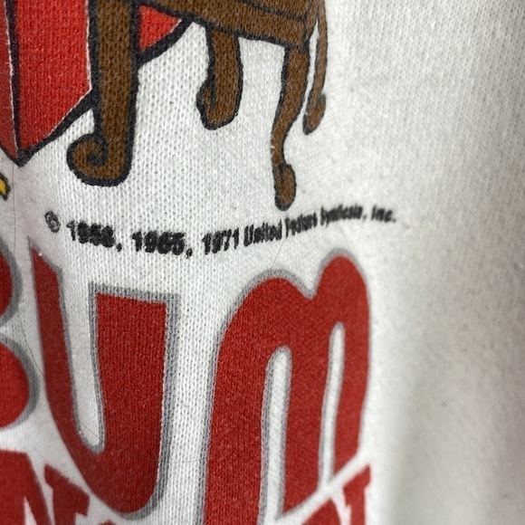 Vintage Artex Snoopy Ski Bum Wisconsin Sweatshirt Crewneck Sweatshirt Size XL - Picture 4 of 11